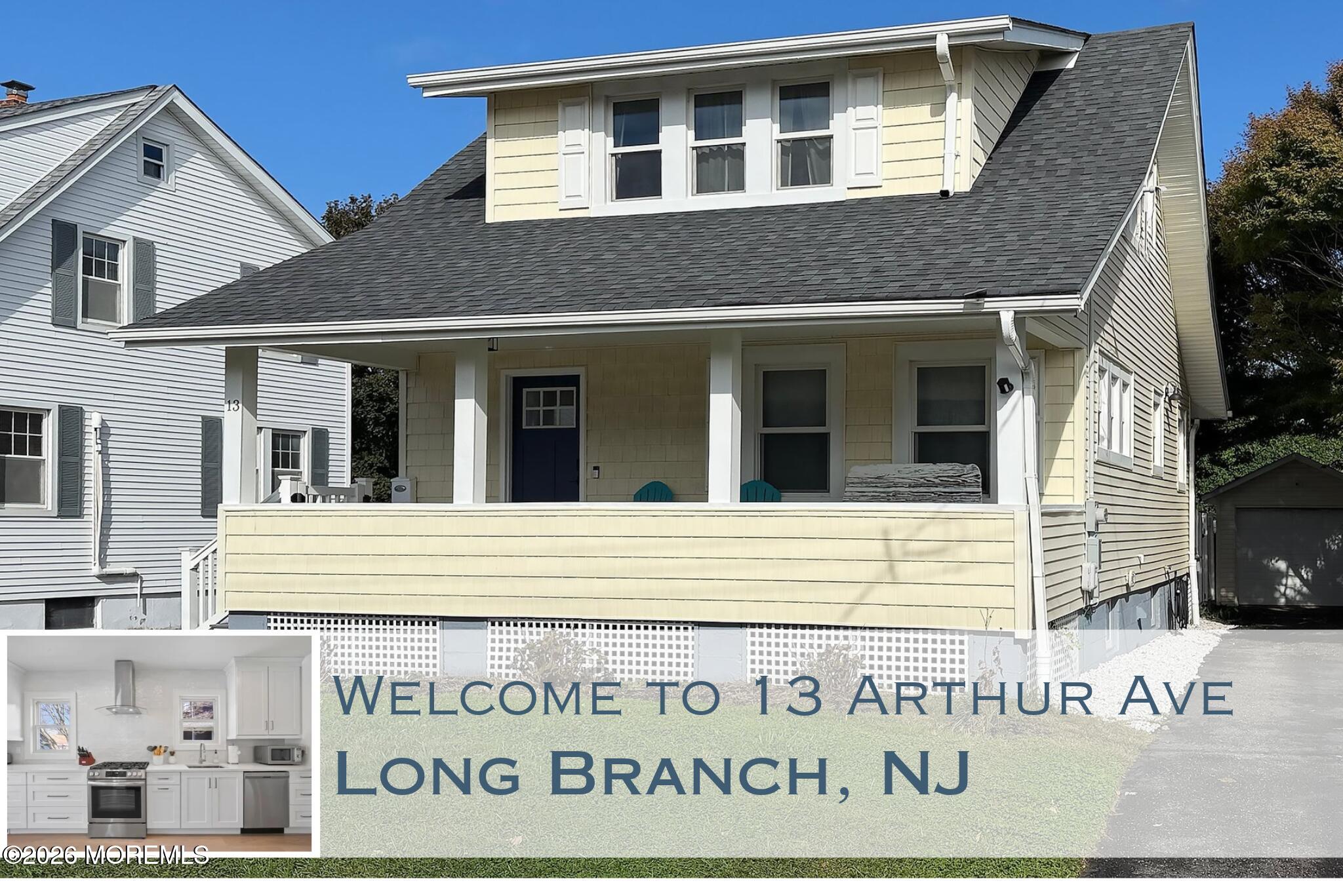 Exterior photograph of 13 Arthur Avenue, Long Branch, MLS 22632204